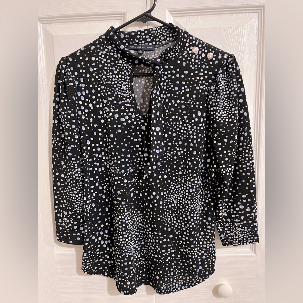 Adrienne Vittadini Size Small 3/4 Sleeve Blouse